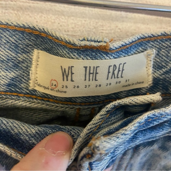 NWOT Free People We The Free distressed skirt 24 - Picture 4 of 5